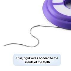 Dental Retainer Chain Wire Stainless Steel Orthodontic 1m Roll Tooth Retention