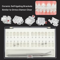 Orthodontic Self-ligating Ceramic Bracket Roth MBT 022 Ormco Damon Clear Empower