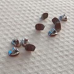 Dental Orthodontic Direct Bond Eyelet Rectangular Mesh Base Lingual Buttons