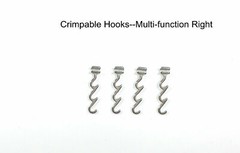 Dental Orthodontic Crimpable Hooks Steel Stainless Accessories Long Curved Short