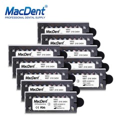 MacDent Dental Orthodontic Metal Brackets MIM MBT/ROTH 022/018 345H Monoblock