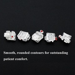 5 Kits Dental Damon Clear Brackets Orthodontic Self-ligating Ceramic MBT 022 345