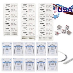 AZDENT Dental Orthodontic Brackets Braces MBT Roth /Super Elastic Arch Wires