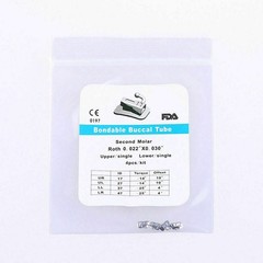 10Packs Dental Ortho Molar Bonding Single 1st/2nd Buccal Tubes MBT/Roth/Edgewise