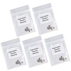 50pcs AZDENT Dental Orthodontic Lingual Buttons Bondable Round Base 5 Packs