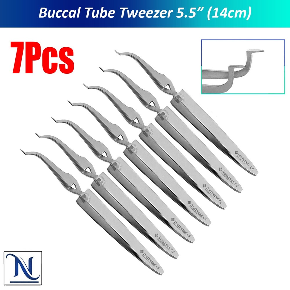 INSTUMAX Buccal Tube Tweezers 5.5″ – Professional Ortho Forceps Dentist Clinics