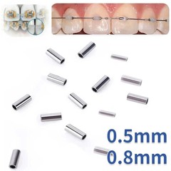 Dental Orthodontic Stainless Steel Crimpable Hook Stop Universal & Mini 0.5/0.8