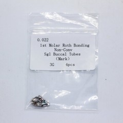 10x Dental Orthodontic 1st Molar Buccal Tubes – Roth .022, Laser Mark, Bonding