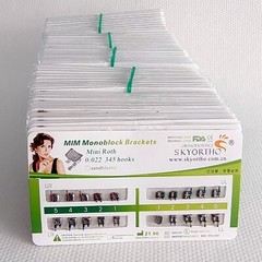 100 Bag Dental Orthodontic Metal Brackets Braces Mini Roth/MBT 018/022 345 Hooks