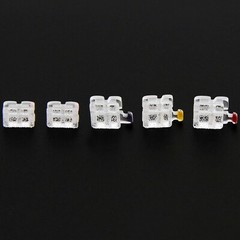 STAR ABSOLUTE Orthodontic Sapphire Brackets Clear Monocystalline Braces Roth MBT