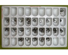 “A”Company Sybron Lot of 167 Ortho Bands UR6 Buccal Tube UR7 Sizes 9-32 Roth 022