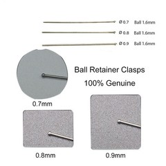 Dental Orthodontic Ball Retainer Clasps Fixed Position Corrector 0.7/0.8/0.9mm