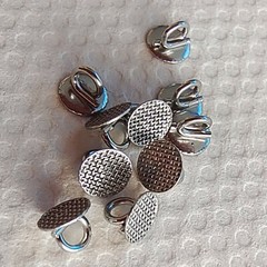 20Pcs Dental Orthodontic Lingual Buttons Direct Bond Eyelets Round Mesh Base