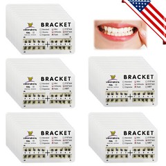 1000 Dental Orthodontic Brackets Braces Mini Roth Slot.022 3-4-5 Hook #2 50PACKS