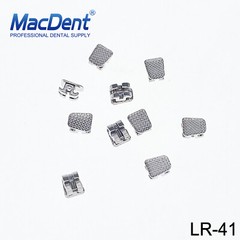 10Pcs MacDent Dental Orthodontic Metal Brackets Mesh Mini Roth 022 Hooks In Bulk