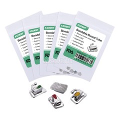 AZDENT Dental Orthodontic Bondable 2nd Molar Buccal Tube Roth.022 No-convertible