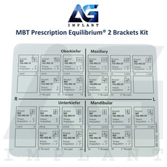Dental Equilibrium 2 Metal MBT Prescription Brackets Kit 20pcs Orthodontic