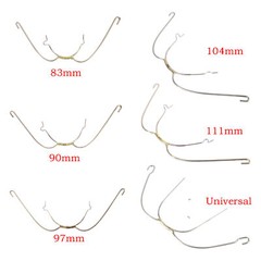 10Pcs Ortho Dental Stainless Steel Extraoral Face Bow With Cuspid Hook 6 Type