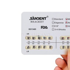 USA!!50 Packs Dental Orthodontic Bracket Braces Mini Roth 022 Slot 3hooks