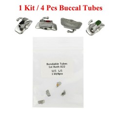 Orthodontic Buccal Tubes Dental 1st 2nd Molar Tube Roth MBT 022 Non-Convertible