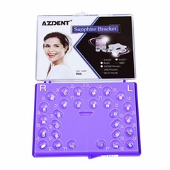 28pcs Dental Ortho Monocrystalline Sapphire Bracket Mini Roth MBT 022 Hooks 345