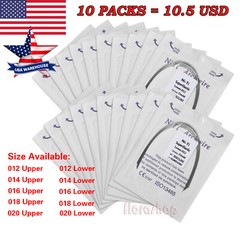 100PCS Dental Orthodontic Arch Wire Niti Round /Braces Bracket 022 Slot All Size