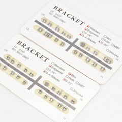 Dental Orthodontic Bracket Brace MIM Monoblock Ultrathin Edgewise 022 345 Hook