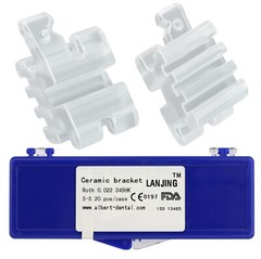 Dental Orthodontic Ceramic Brackets Clear Braces Aesthetic Roth MBT 0.022 345w/h