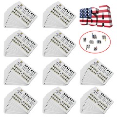 10-200 Packs Dental Orthodontic Brackets Brace Standard Roth.022 Hooks 3 4 5
