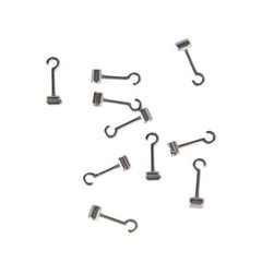 10 Pc/Pk Dental Ortho Sliding Crimpable Hooks Long Left/Right Split Curved Hook