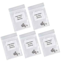 10 pcs/bag Dental Orthodontic Lingual Buttons Bondable Round One Piece Inblock