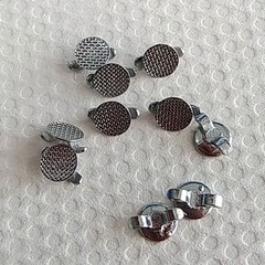 Dental Orthodontic Round Lingual Buttons Bondable & Cleat Mesh 10pcs/pack