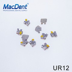 10Pcs MacDent Dental Orthodontic Metal Brackets Mesh Mini Roth 022 Hooks In Bulk