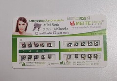10Sets Dental Orthodontic Brackets Mini Roth/MBT/Edgewise 022/018 345/no Hooks