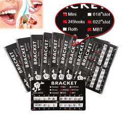 YOKA Dental Ortho Metal Brackets Braces Mini/Standard Roth/MBT 022/018 3/345 H