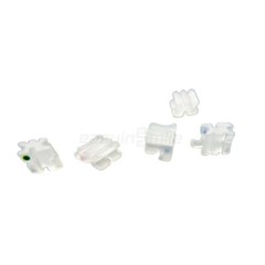 3packs Dental Ceramic Orthodontic Bracket Braces MBT/Roth.022 Slots 3/345 Hooks