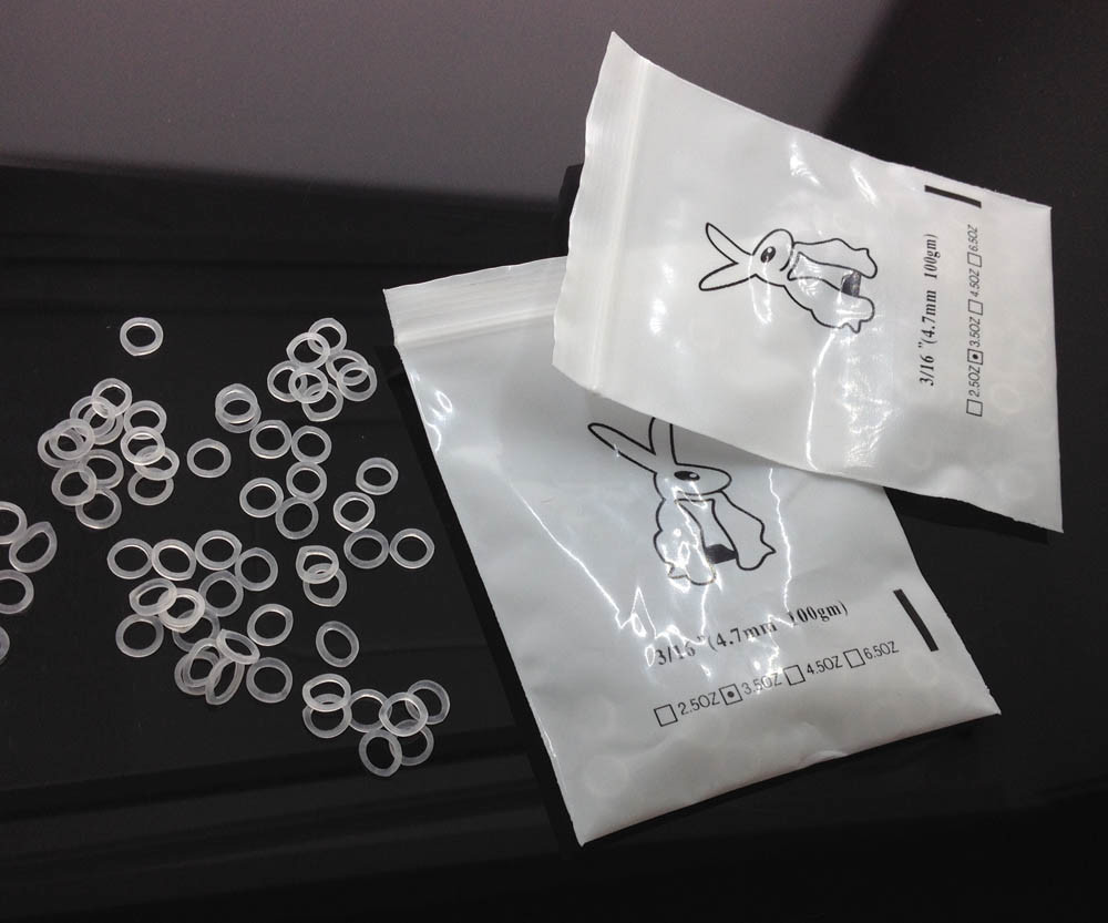 200Pcs Elastic Band 3.5 OZ 3/16″ Clear Latex Rubber Rings Orthodontic Dental