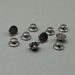 10x Dental Orthodontic Metal Lingual Buttons Bondable Round Mesh Base for Braces