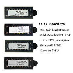 US Dental Mini Brackets Orthodontic Metal Braces ROTH MBT MIM 022 345 Hooks