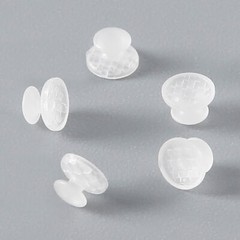 10 Pcs/Box Dental Composite Clear Ceramic Bondable Lingual Buttons Round Base