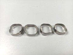 4Pcs/Pack Dental Orthodontic 1ST Molar Plain Bands Without Tube Roth 022 #29-44+