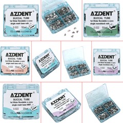 AZDENT Dental Orthodontics Buccal Tubes 1st 2nd Molar Tube Roth MBT 022 018 Type