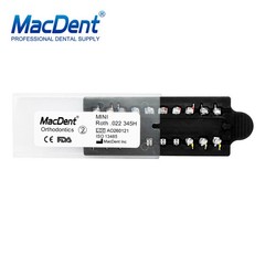 MacDent Dental Orthodontic Metal Brackets MIM MBT/ROTH 022/018 345H Monoblock