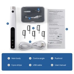 Dental Electric Orthodontic Interproximal Stripping Handpiece+Strips /Brackets