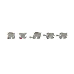 Dental Orthodontic Brackets Metal Braces MIM Mini Roth MBT 0.018 345 Hooks 5-5