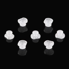 10 Pcs/Pack Dental Ortho Ceramic Clear Lingual Button Bondable Rectangular Base
