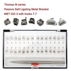 Dental Orthodontic Self-ligating Brackets Ceramic Metal MBT Roth 022 3 345 Hooks