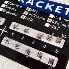 10 Packs Dental Orthodontic Metal Brackets Braces Mini Roth.022 Hooks 345