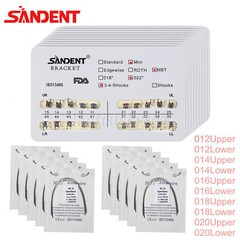 10Packs Dental Orthodontics Brackets Braces /Supper Elastic Niti Round Arch Wire