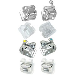 Orthodontic Self Ligating Brackets Ceramic Metal Roth MBT Ormco Damon AO Empower